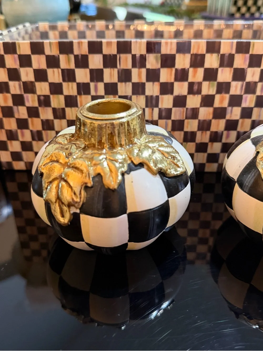 Mackenzie Childs Pumpkin Candle holder